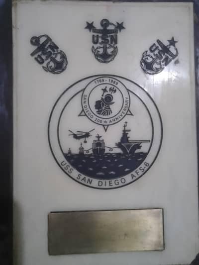 US NAVY PLATE
