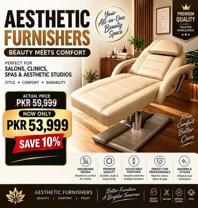 Bed|Saloon Bed | Spa Bed | Beauty Therapy Bed | Facial & Spa Bed