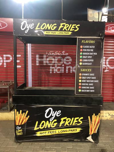 Long Fries and Burger stall