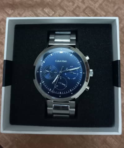 Original Calvin Klein Multifunction Men’s Watch – Blue Dial (10/10)