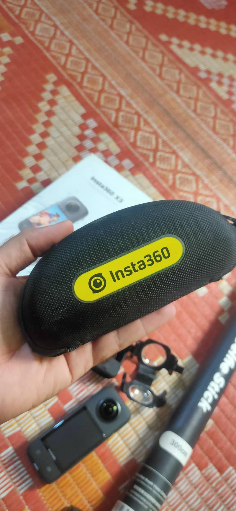 Insta360 X3 with complete setup 1