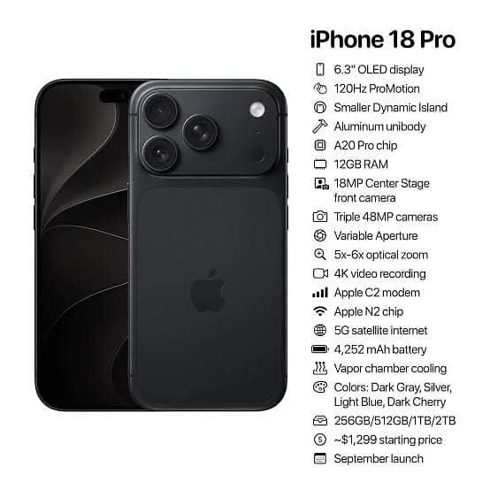 Apple iPhone 18 Pro 0