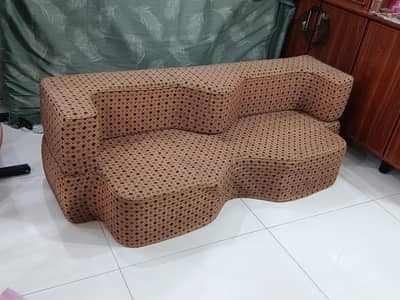 2-Seater Sofa Cum Bed – Convertible Sofa | Used, Good Condition