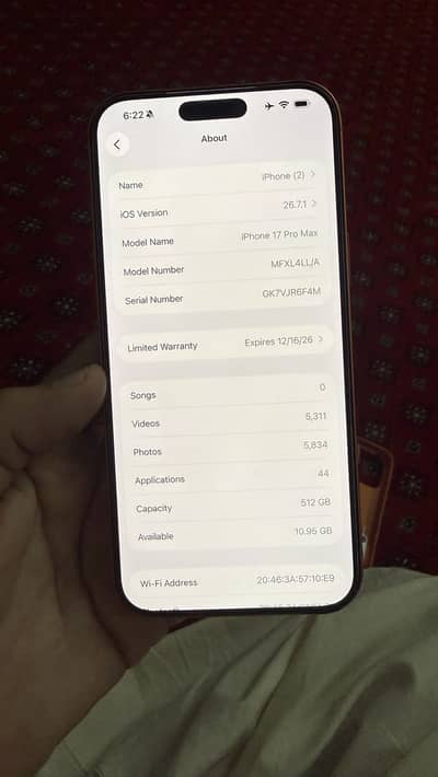 Apple iPhone 17 Pro Max jv sim