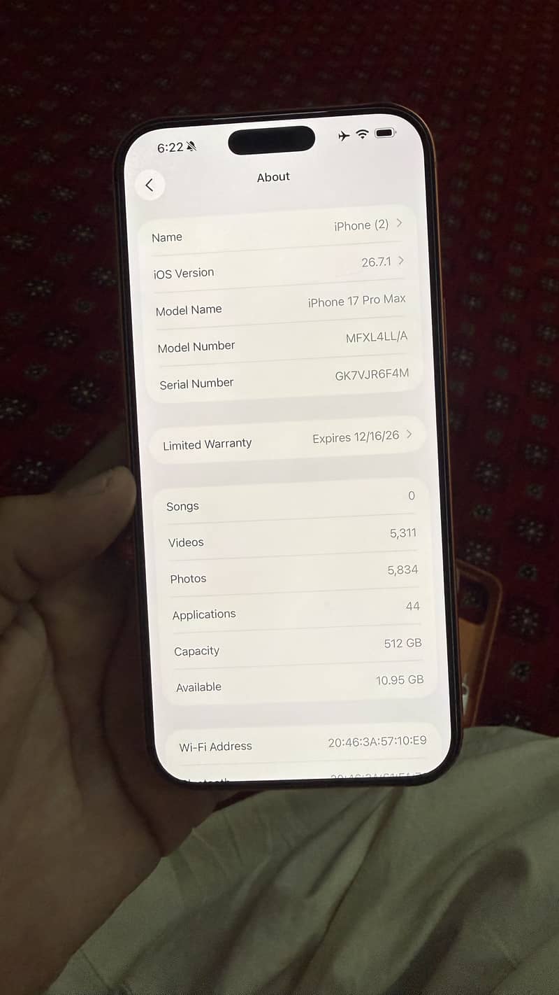 Apple iPhone 17 Pro Max jv sim 0