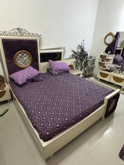 Deco paint furniture bed + dressing table + side tables