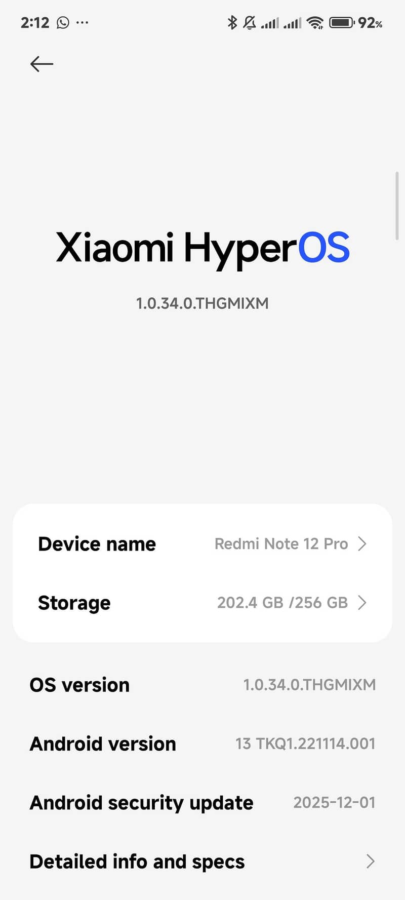 Xiaomi Redmi Note 12 Pro 12