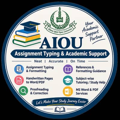 AIOU assignments Typing