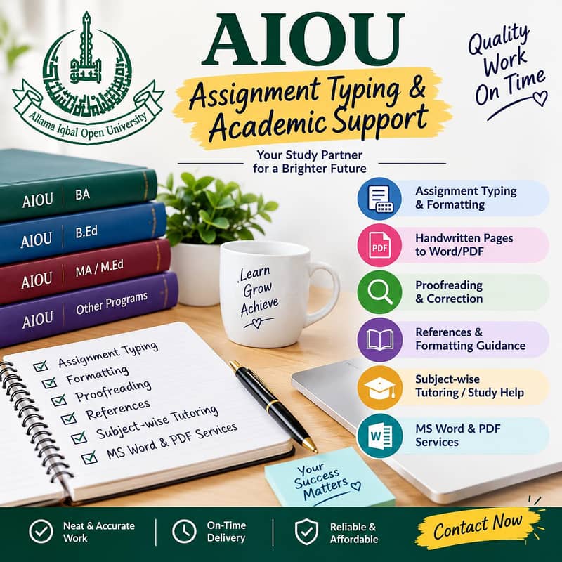 AIOU assignments Typing 1