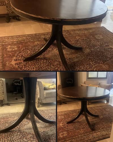 Beautiful strong wood round dining table