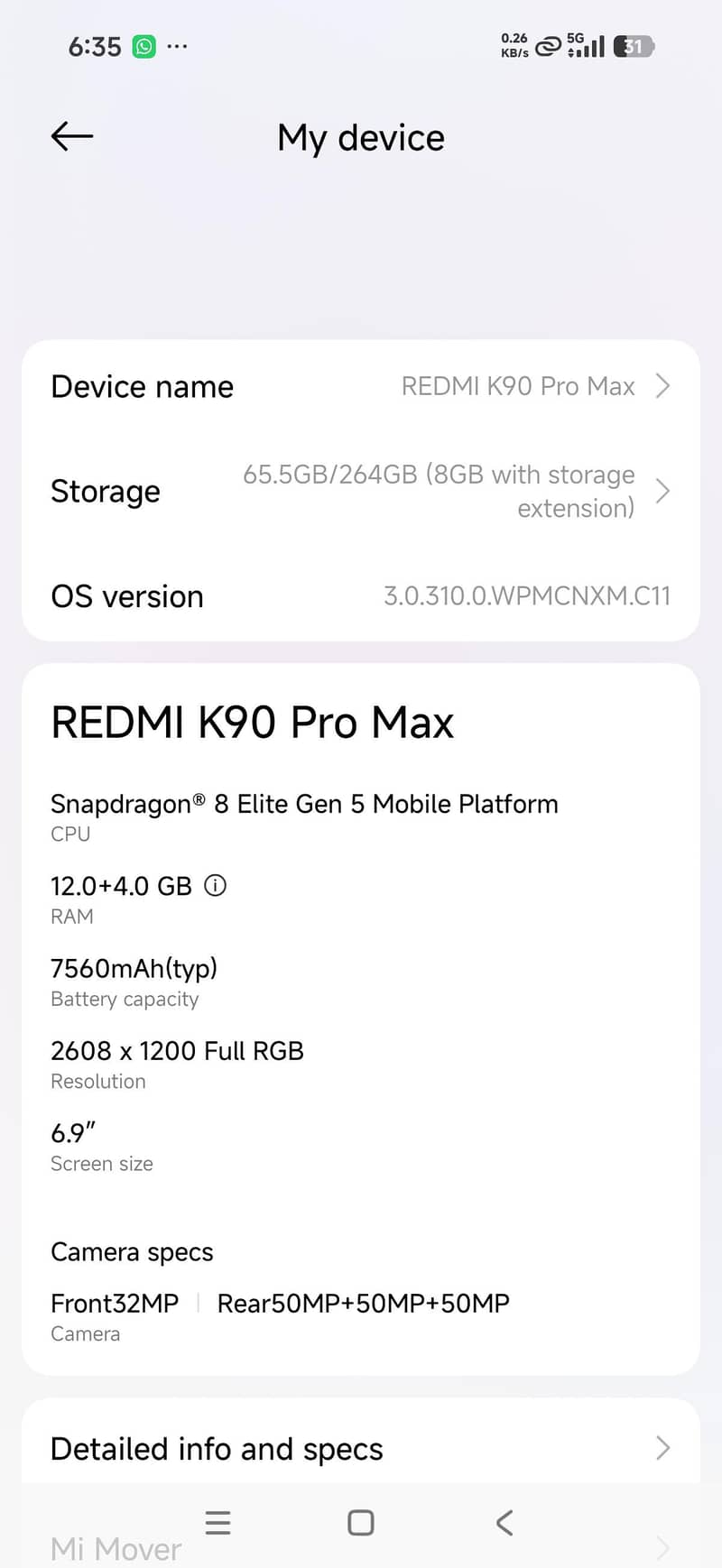 Redmi k90 Pro Max 7