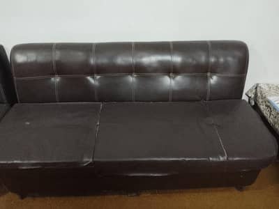 Comfortable seats nd leather sofa