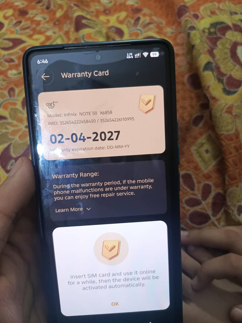 Infinix Note 50 fully new 6