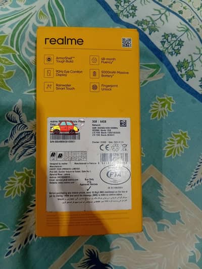 Realme Note 60x 3gb 64gb only box ha