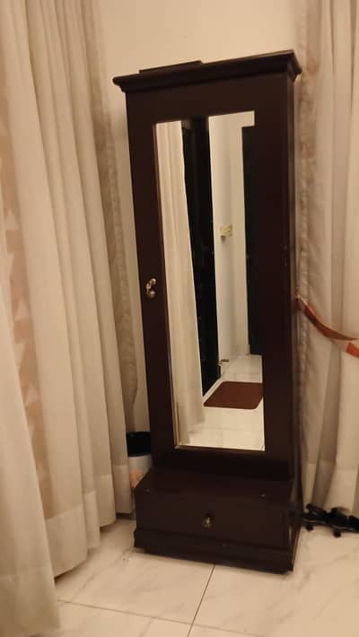 Full Length Mirror Dressing Cabinet with Drawer