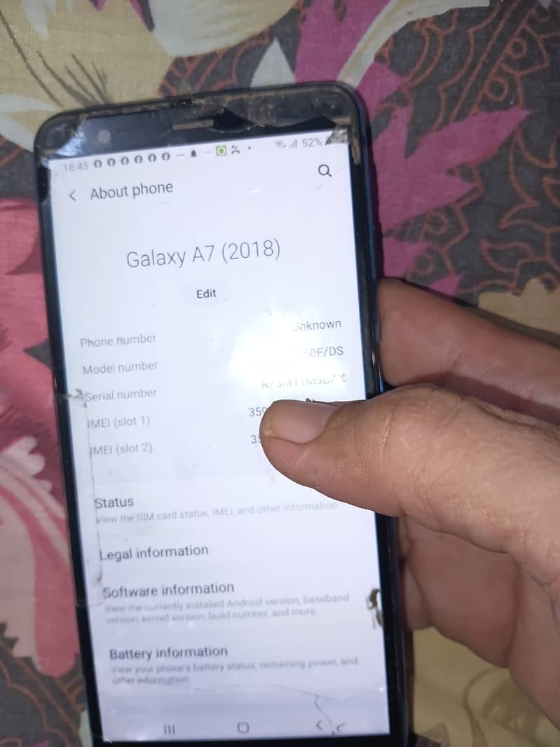Samsung Mobile A7 0