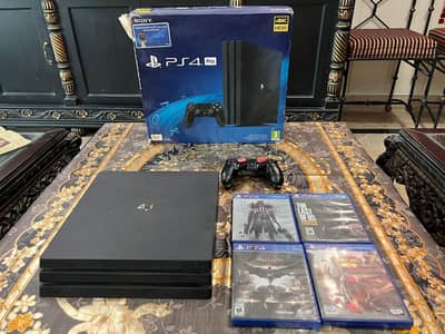 PS4 Pro 1TB Console + 4 Original Games
