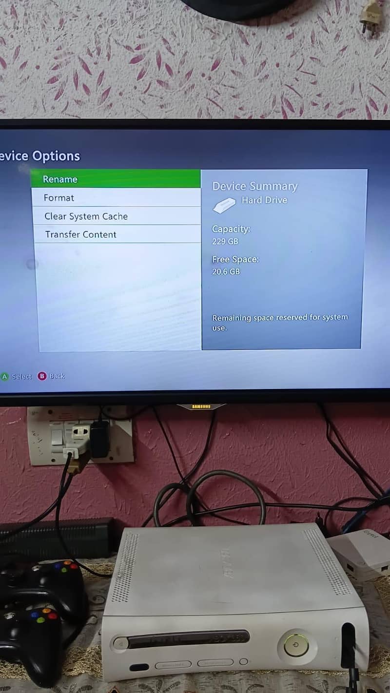 Xbox 360 with two controllers 2