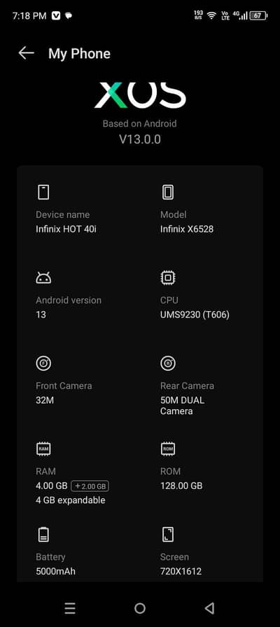 Infinix Hot 40i