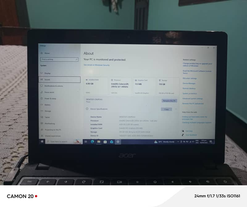 Acer cromebook 5