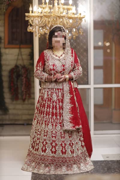 Bridal Lehenga – Heavy Embroidered Red Wedding Dress