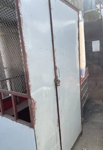 New cage and used security guard counter