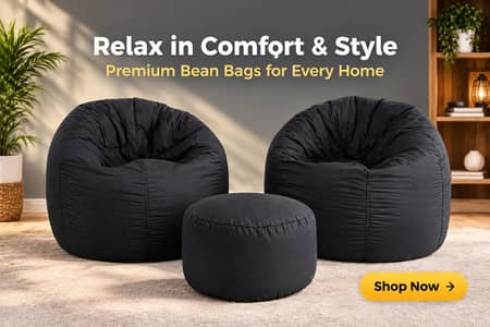 set of 2 xxl bean bags