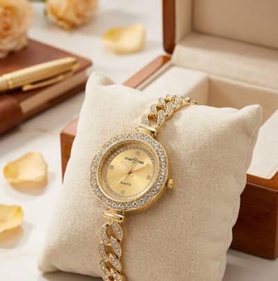 High-Quality Crystal Bracelet Watch