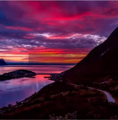 beautiful scene mountains