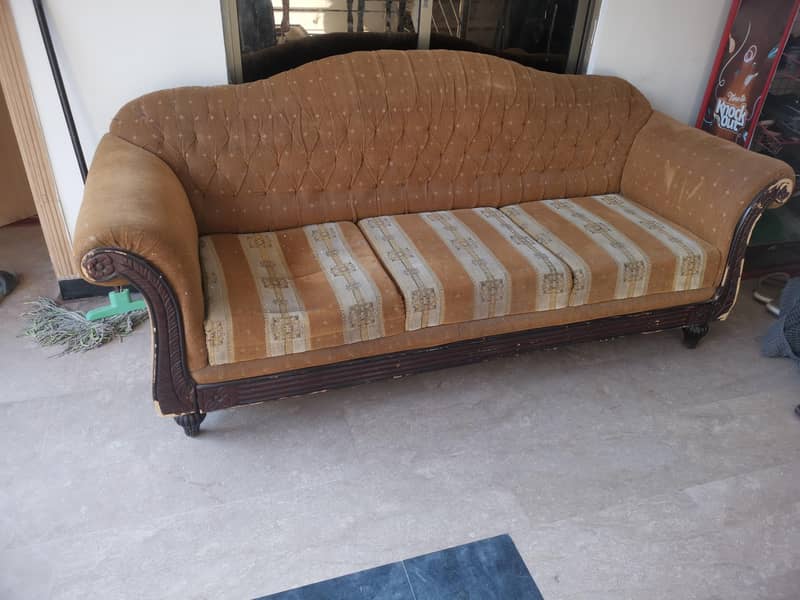 3 seater sofa and table 1