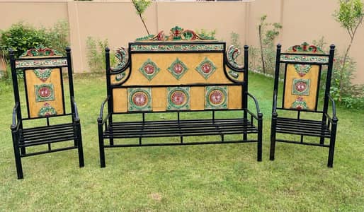 Iron Sofa Set Without Cushions