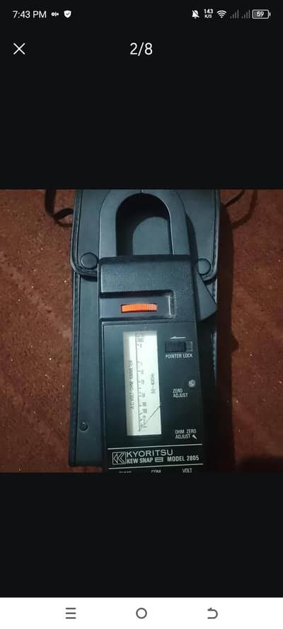 KYORITSU Kew Snap Analog clamp meter model 2805