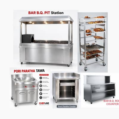 New Set-up Bar B. Q. Fast Food Restaurant Fryer Hotplate  Hood Ducting