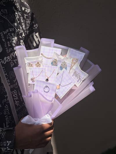 Beautiful Jewellery Gift Bouquet for Girls all in one