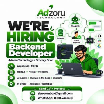Backend Developer – Agentic AI + MERN | Faisalabad