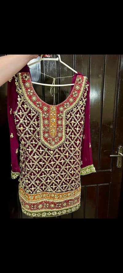 premium hand madegota work shadi kameez