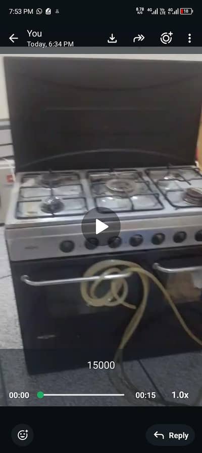 cooking range 18000,2 pately 3000 k karahi 1300 ki fripan 1000