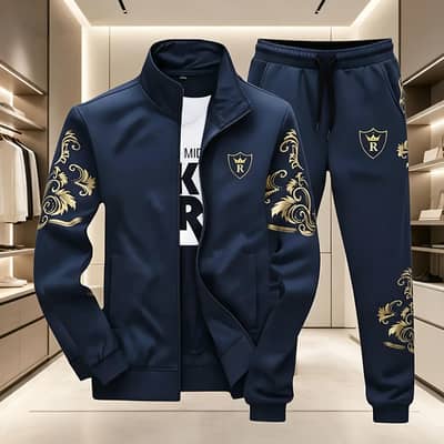 Men’s Stylish Winter Tracksuit 2 Piece – Premium Warm Jacket & Trouser