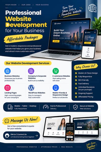 Business Websites, Online Stores & Portfolios | Custom Web Developmen