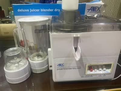 Anex 3 in 1 juicer blender grinder