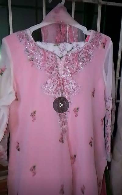 3-pc Embroidered Party wear