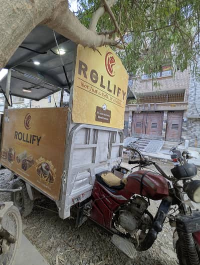 moveable food cart  with equipment