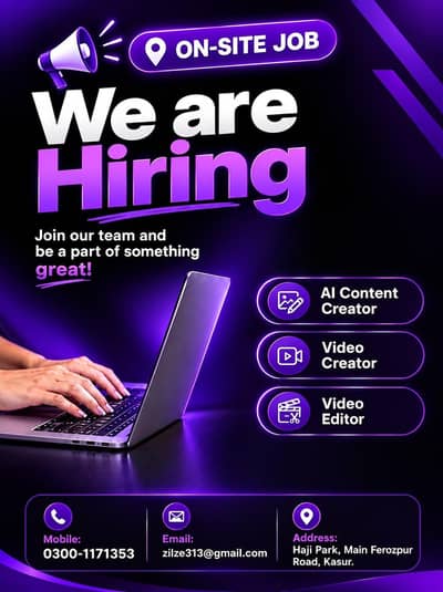 AI Video Creator Required On Site Job