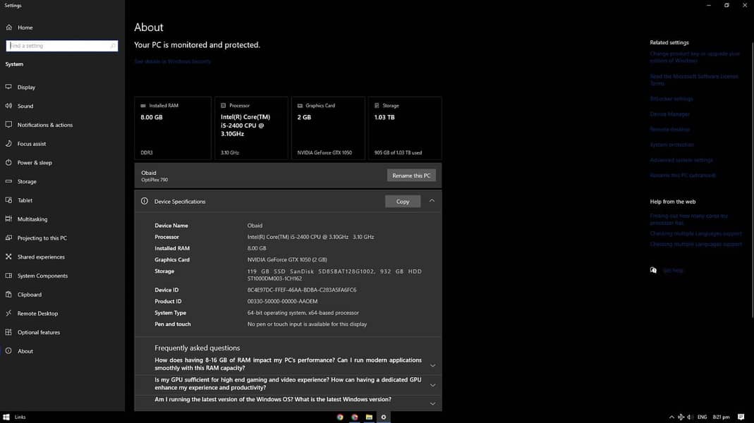 Gaming Pc With full setup 4