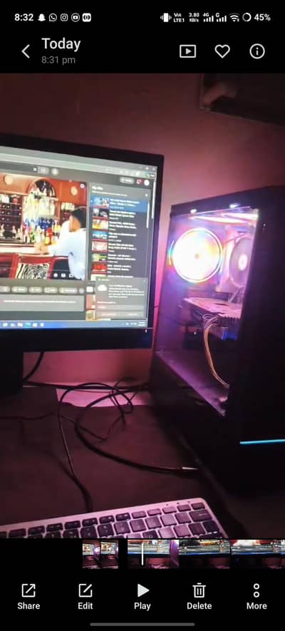 10 by 10 gaming PC for GTA 6 or all games with 24 inch led