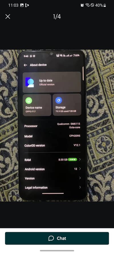 OPPO f17 03018538705