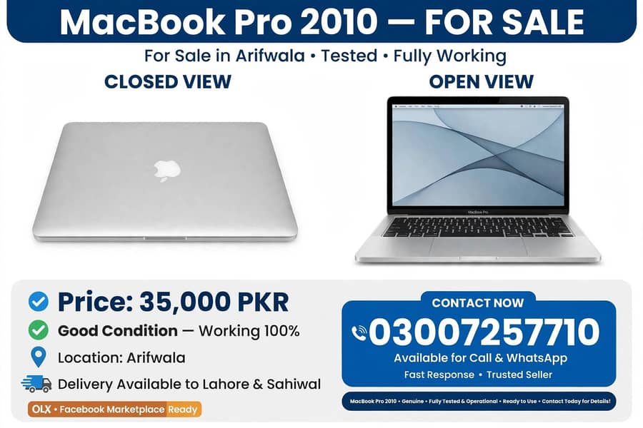 Apple Mac book pro 2010 Model 0