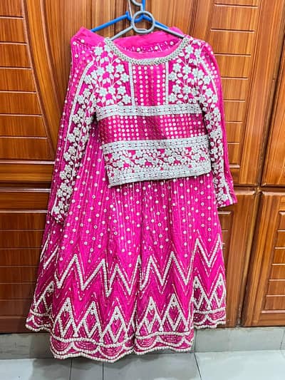 pink party wear lehenga choli for sale small to medium
