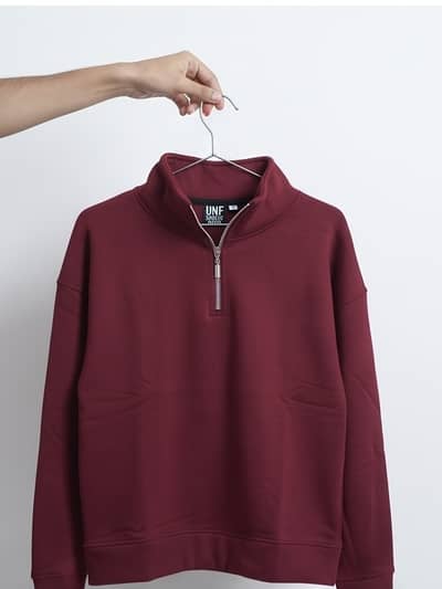 Zipper Sweatshirt Maroon (Brand New)