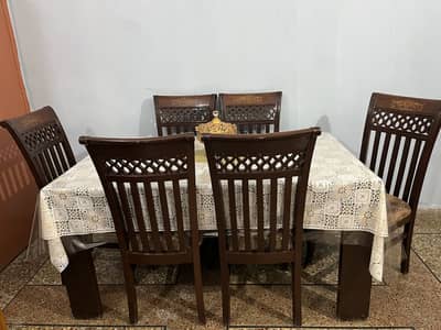 6 Chairs Dining Table